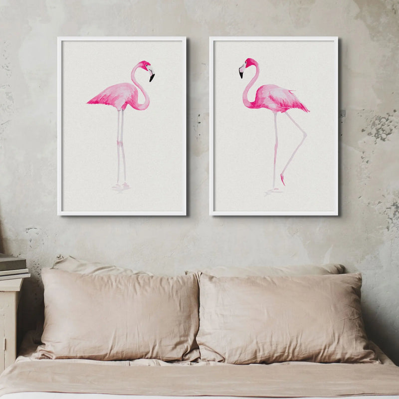 Flamingo Print No (Flamingo Wall Art) Beach House Art