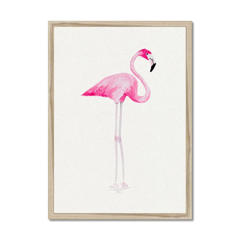 flamingo art print