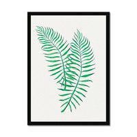 Tropical Leaf Artwork No 2 | Green Botanical  Wall Art - Framed