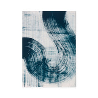 Abstract Ink Wave Print Art No 3 - Unframed