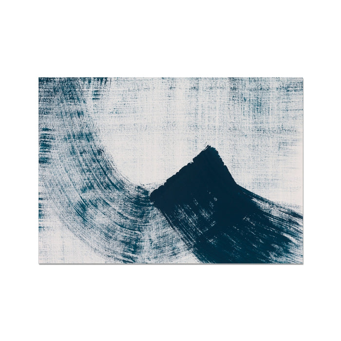 Abstract Ink Wave Art Print No 1 - Unframed