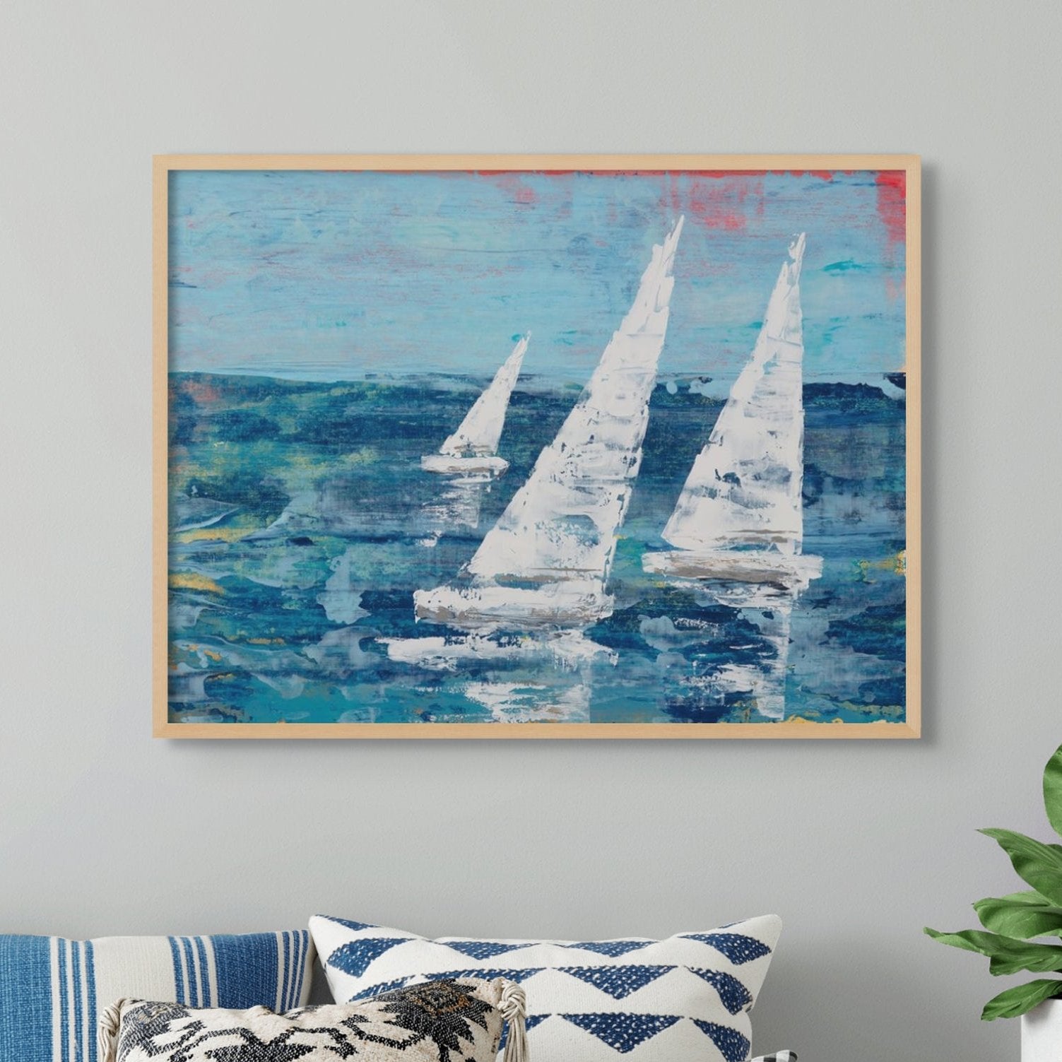 Framed top Nautical Painting