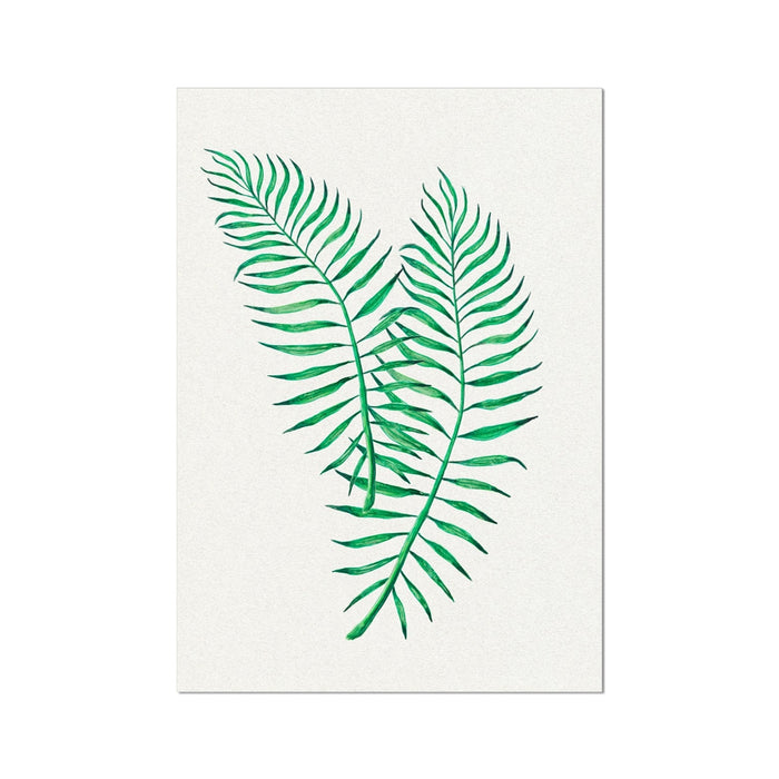 Tropical Leaf Artwork No 2 | Green Botanical Wall Art - Unframed