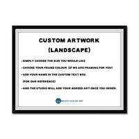 Custom Artwork - Framed Canvas (Landscape) Framed Print