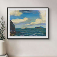 A Fresh Breeze Beach Painting | Vintage Boat Painting Wall Art - Unframed Art Print