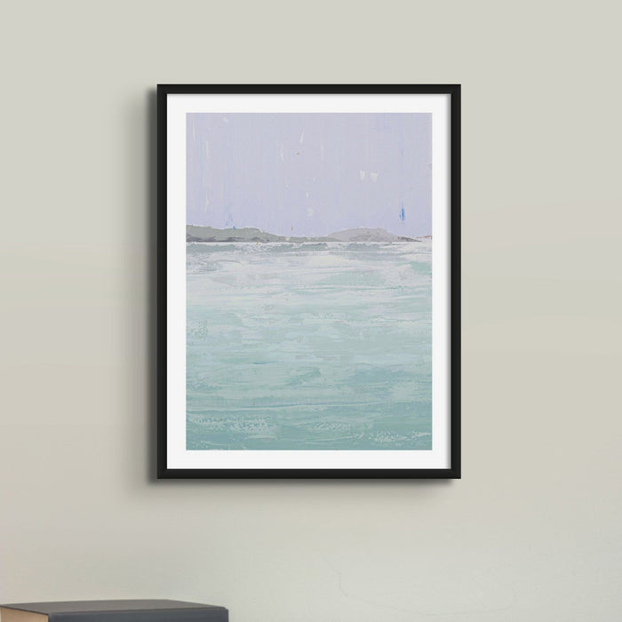 After the Rain Print | Beach Painting - Framed