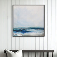 Celestial Shore | Coastal Visions Sea Painting Print - Framed Canvas -  sea painting