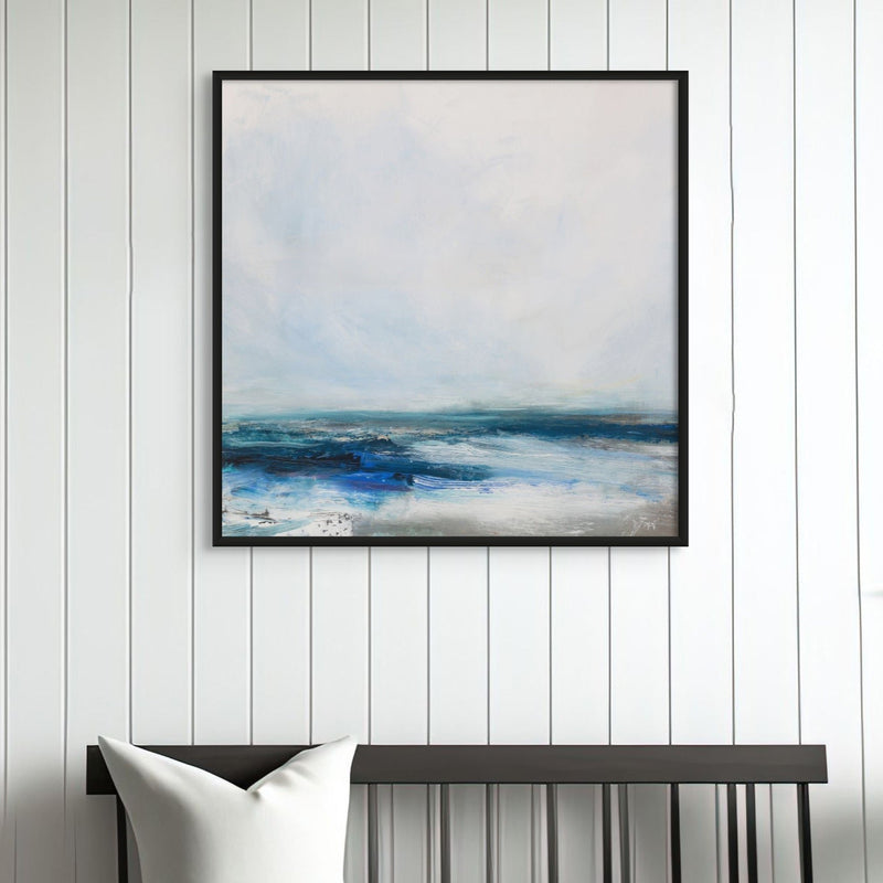 Celestial Shore | Coastal Visions Sea Painting Print - Unframed