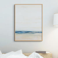 Coastal Study Painting | Portrait | Abstract Beach Painting - Unframed Wall Art