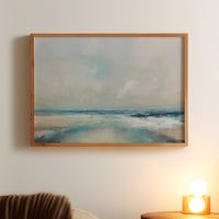 Ethereal Coast | Coastal Visions Beach Painting Print - Framed Print - coastal wall art