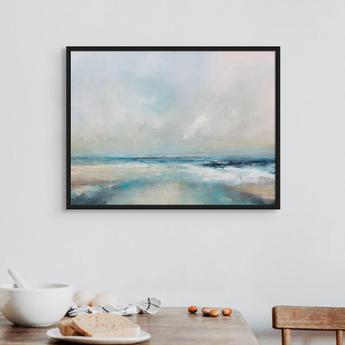 Ethereal Coast | Coastal Visions Beach Painting Print - Framed Canvas - coastal art print