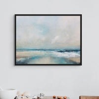 Ethereal Coast | Coastal Visions Beach Painting Print - Framed Print - coastal wall art