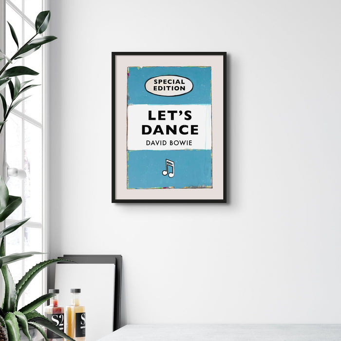 Let's Dance (Aqua) Lyric Book Cover Print - Unframed