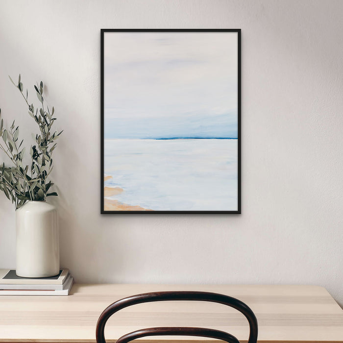 Modern Abstract Coastal Painting No 2 | Minimal Sea Painting - Unframed Wall Art