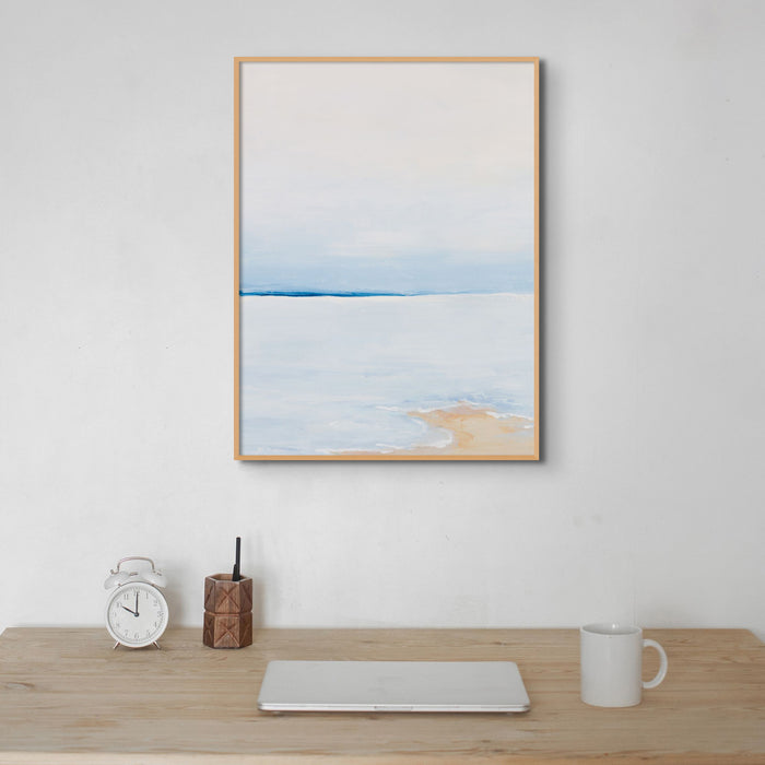 Modern Abstract Coastal Painting No 3 | Minimal Seascape Painting - Unframed Wall Art