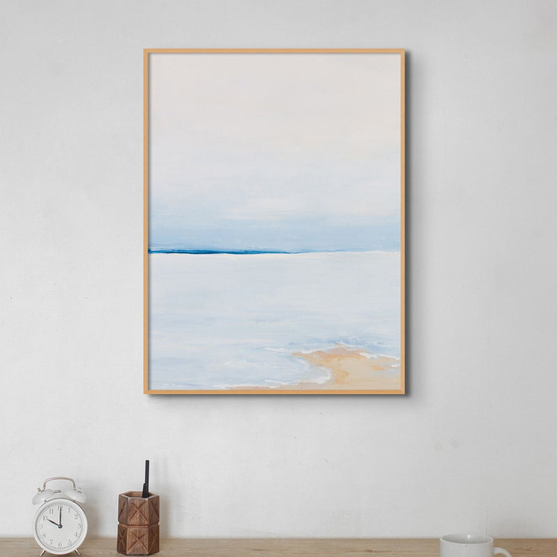 Modern Abstract Coastal Painting No 3 | Minimal Seascape Painting - Unframed Wall Art