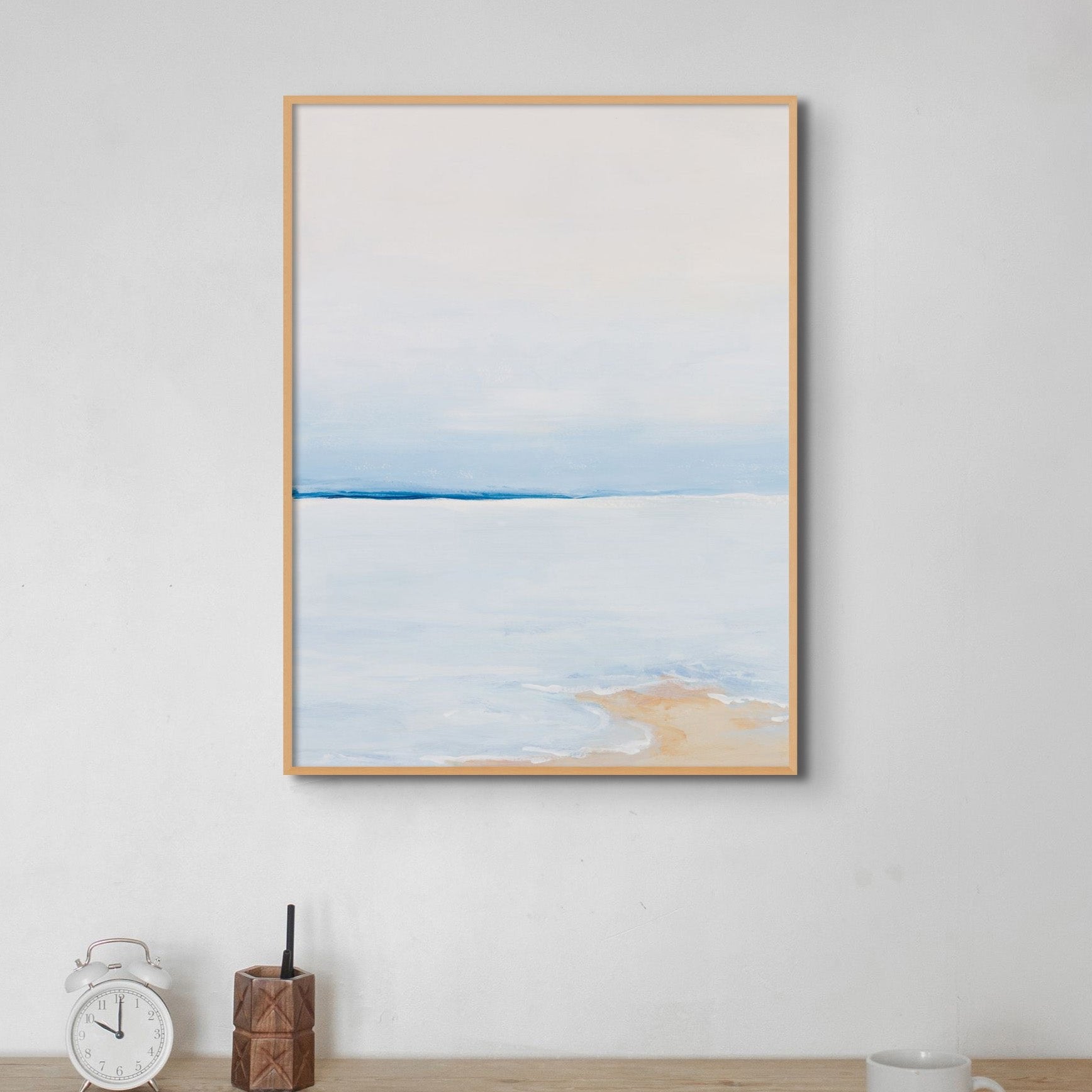 Sea Beach Minimalist Wall offers Art Print, Nature Framed Large Gallery Art, Minimalist Art