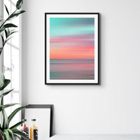 Ocean Sunset Photo | Ocean Photography Print - Framed Wall Art