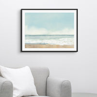 Pastel Beach Painting - Framed Wall Art