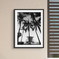 Set of Black and White Beach Photographs - Unframed Beach House Art - Vintage bird paintings