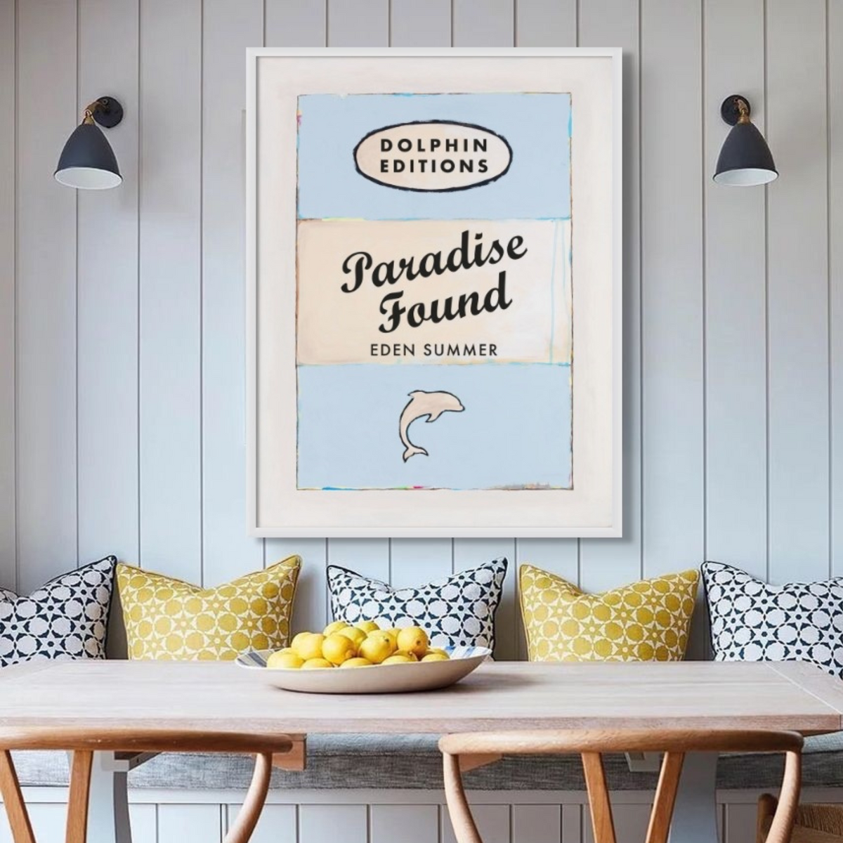 Paradise Found (Vintage Book Art) - Unframed