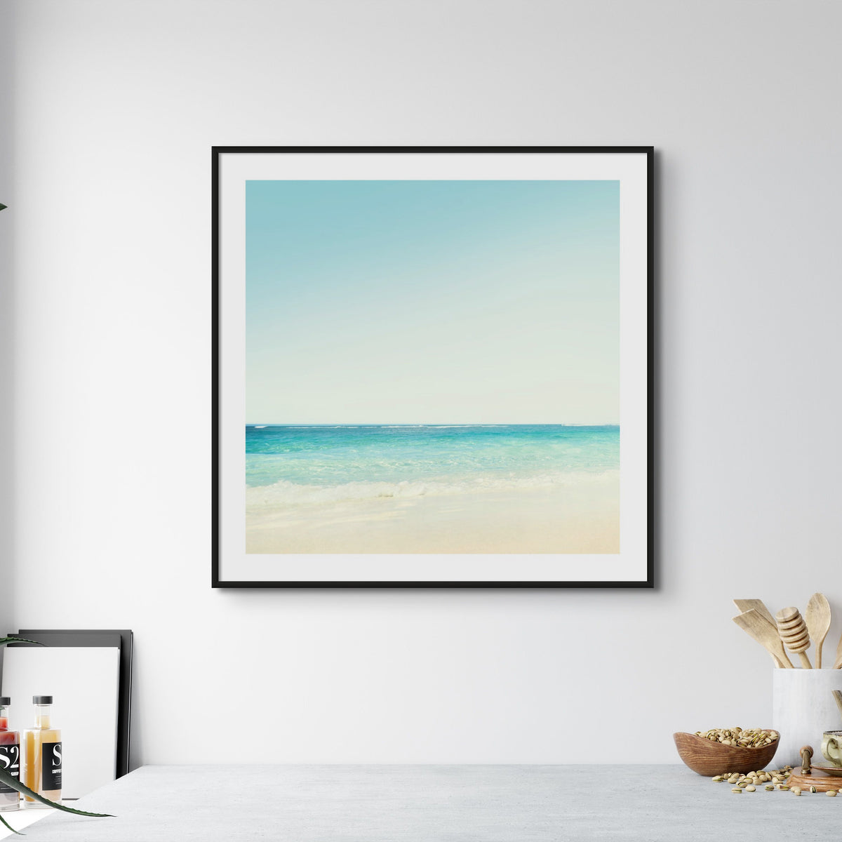 Beach Edge Photo Print | Sea and Beach Photography - Framed Wall Art