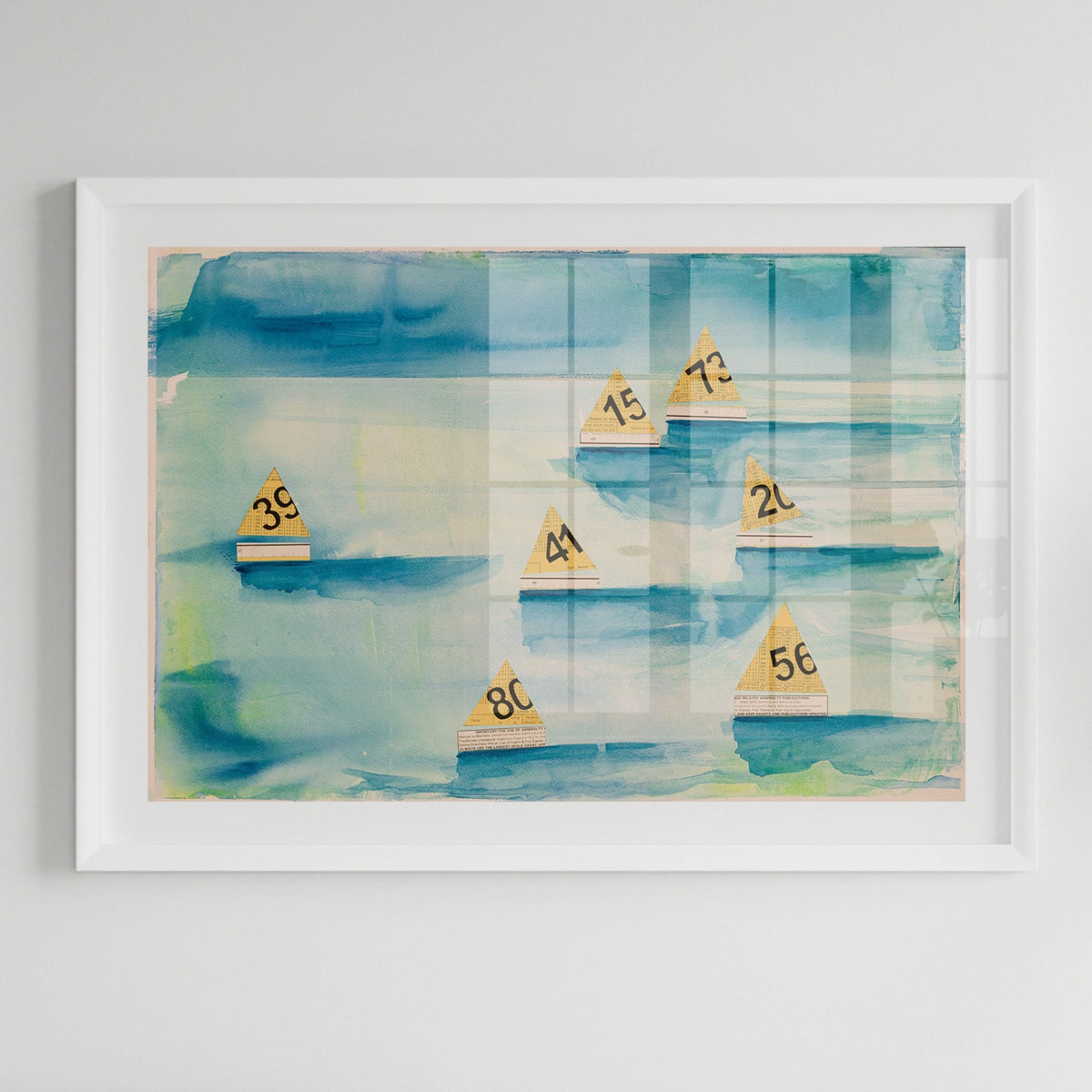 The Regatta Watercolour Print | Modern Coastal Art - Unframed