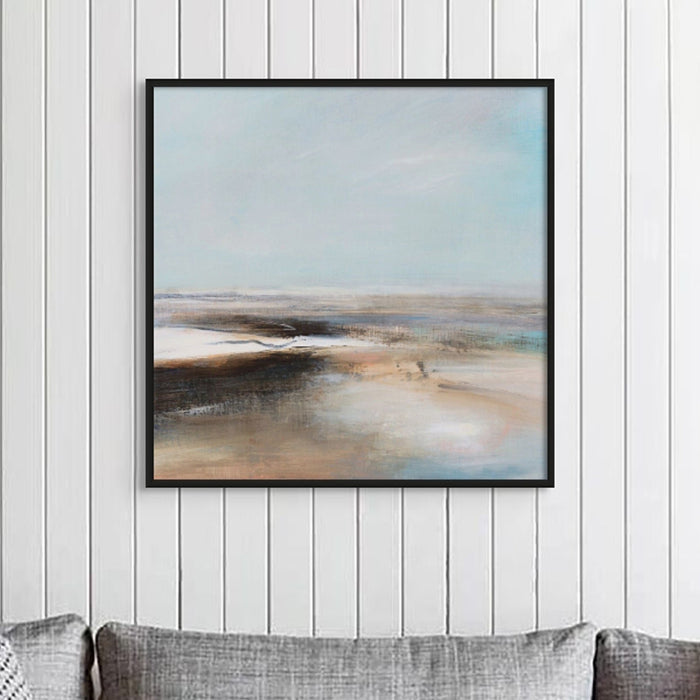 Sea Veil 1 | Coastal Visions Beach Painting Print - Framed Canvas - large sea painting