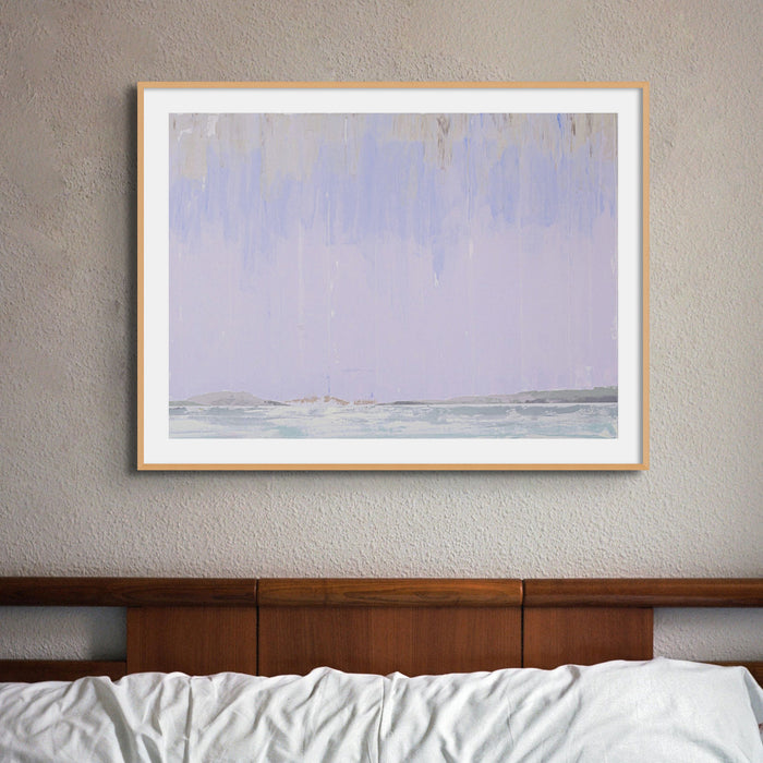 Summer Showers Print | Seascape Painting - Framed