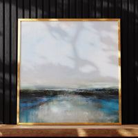 Twilight Tide | Coastal Visions Sea Painting Print - Framed Print - beach painting