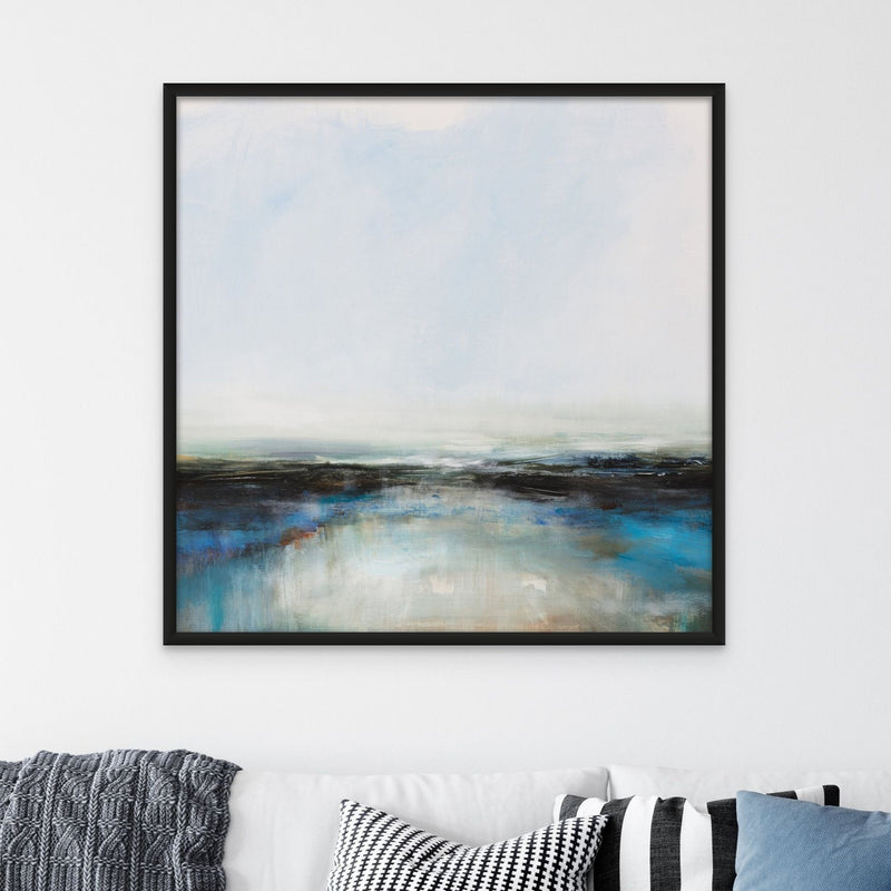 Twilight Tide | Coastal Visions Sea Painting Print - Framed Canvas - ocean painting