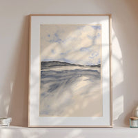 Watercolour Bay Print | Modern Coastal Art - Unframed