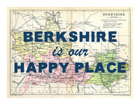 Personalised Quote on Map Print | Personalised Vintage Map Picture - Unframed