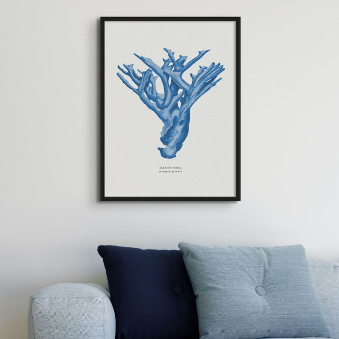 Coral Print | Marine Blue Coral Painting No 4 - Unframed