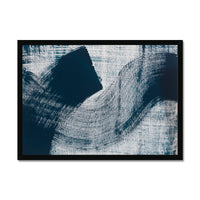 Abstract Ink Wave Art Print No 2 - Framed