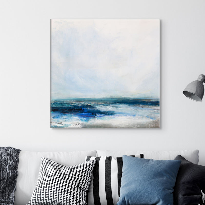 Celestial Shore | Coastal Visions Sea Painting - Unframed Canvas - coastal painting