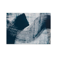 Abstract Ink Wave Art Print No 2 - Unframed