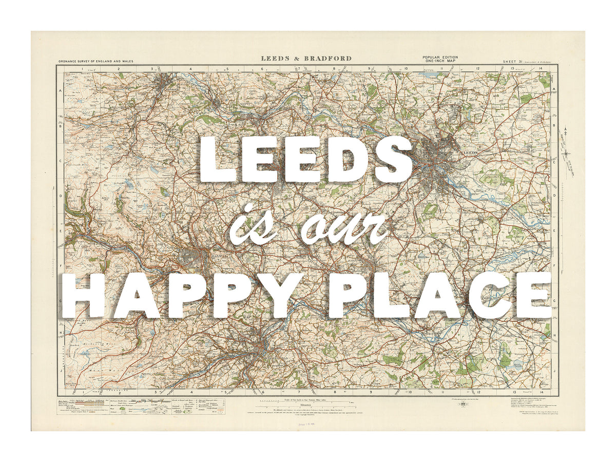 Personalised Quote on Map Print | Personalised Vintage Map Picture - Framed