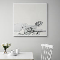 Ink Wash Octopus Art Print | Square Format - Unframed