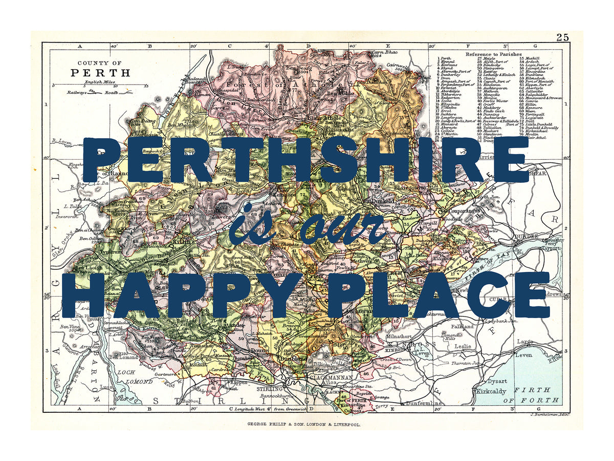 Personalised Quote on Map Print | Personalised Vintage Map Picture - Unframed