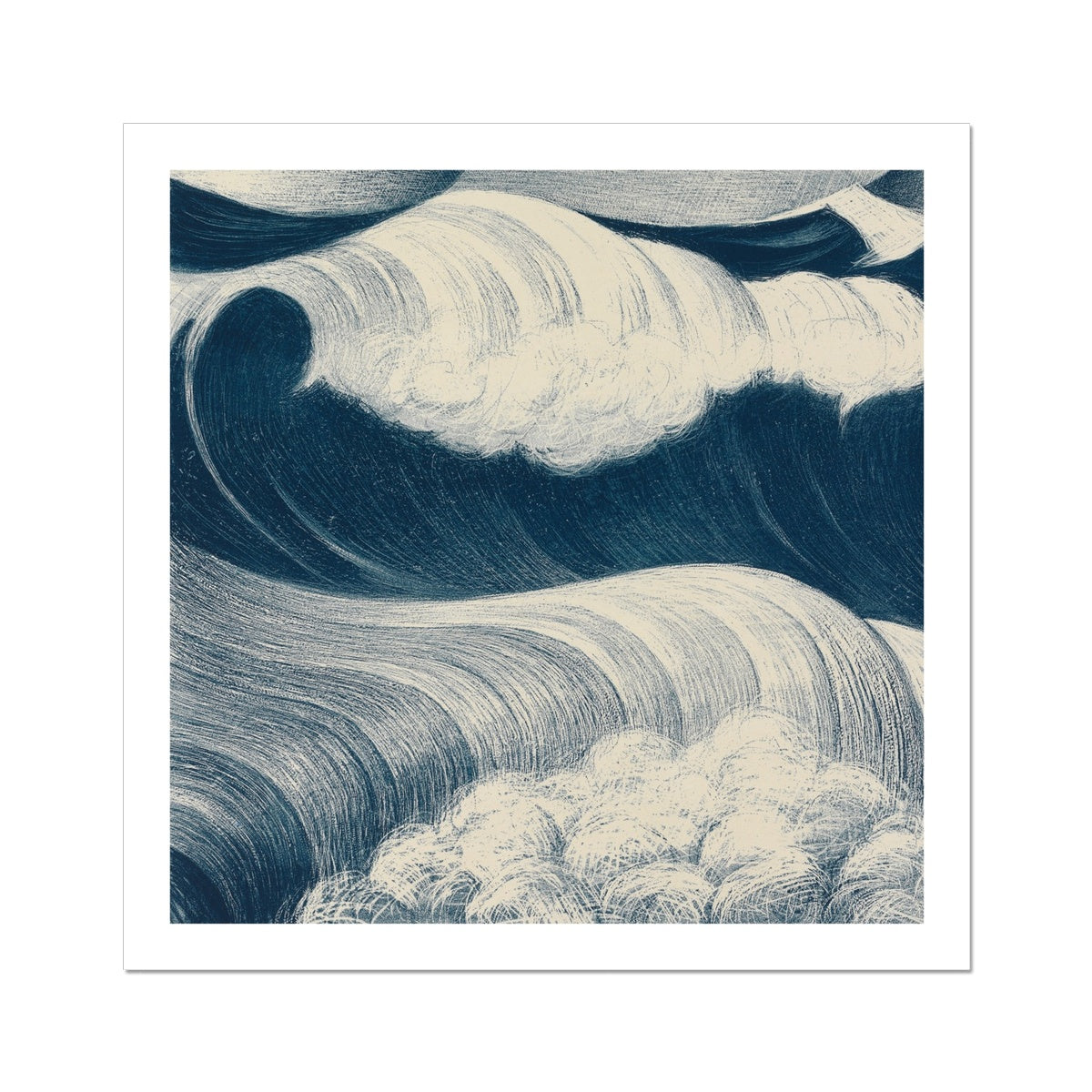 Wave Art Print | Seascape Wall Art Print - Unframed