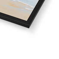 Modern Abstract Coastal Painting No 3 | Minimal Beach Painting - Framed Wall Art