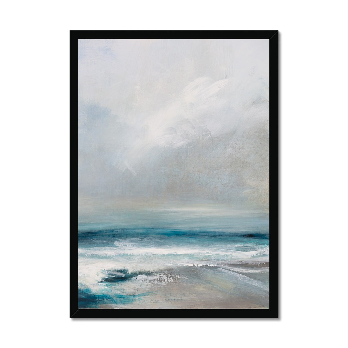 Spectral Light | Coastal Visions Sea Painting Print - Framed Print - Ocean Painting