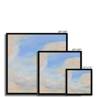 Coastal Cloud Painting | Sea Painting - Framed Wall Art