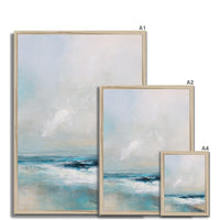 Ocean's Embrace | Coastal Visions Sea Painting Print - Framed Print - large sea artwork