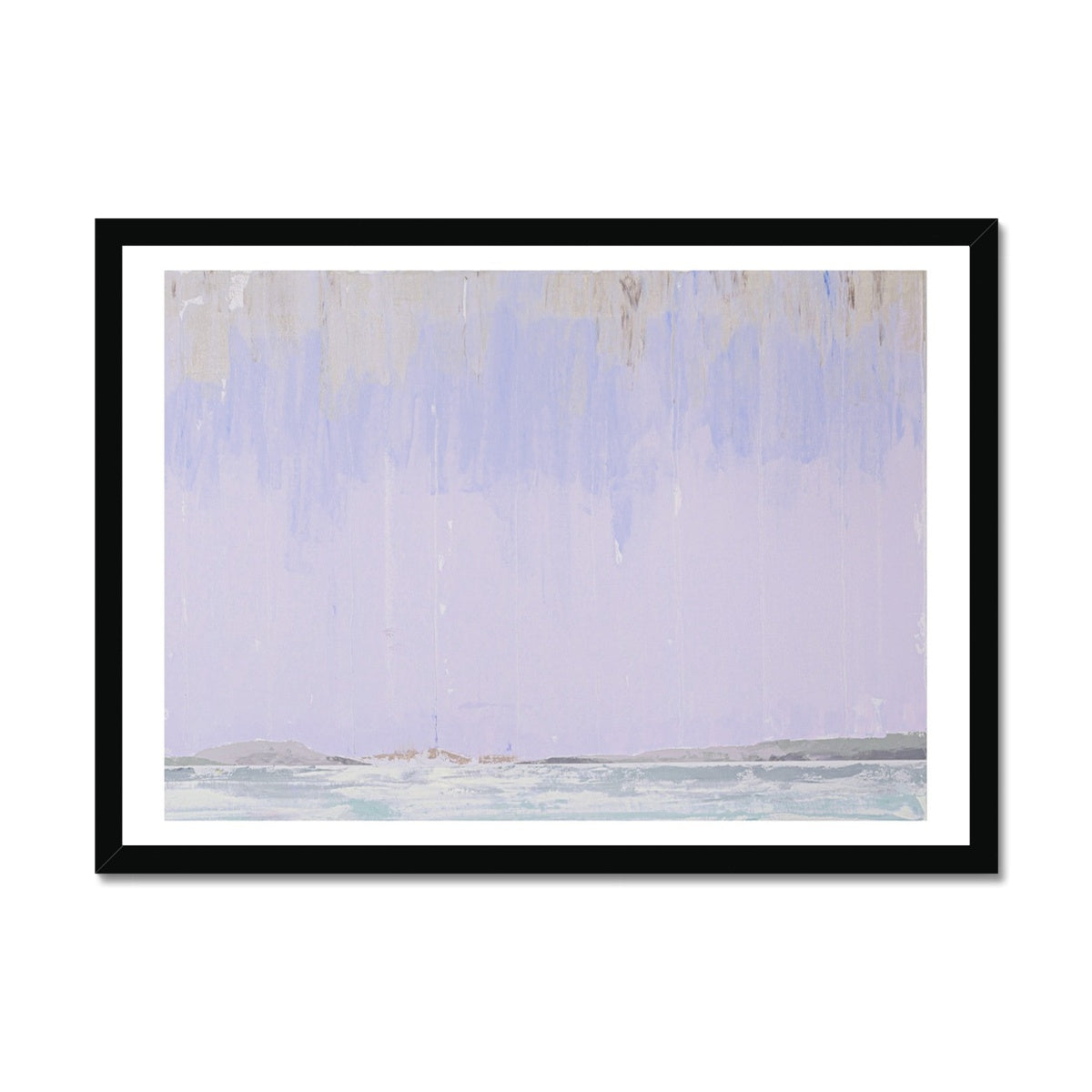 Summer Showers Print | Seascape Painting - Framed