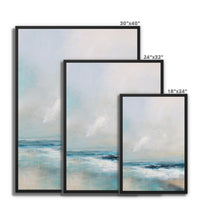 Ocean's Embrace | Coastal Visions Sea Painting Print - Framed Canvas - sea painting