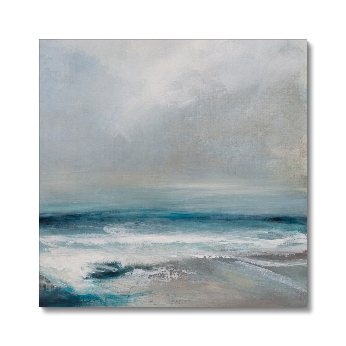 Abstract Aquamarine | Coastal Visions Sea Painting - Unframed Canvas - large seascape print