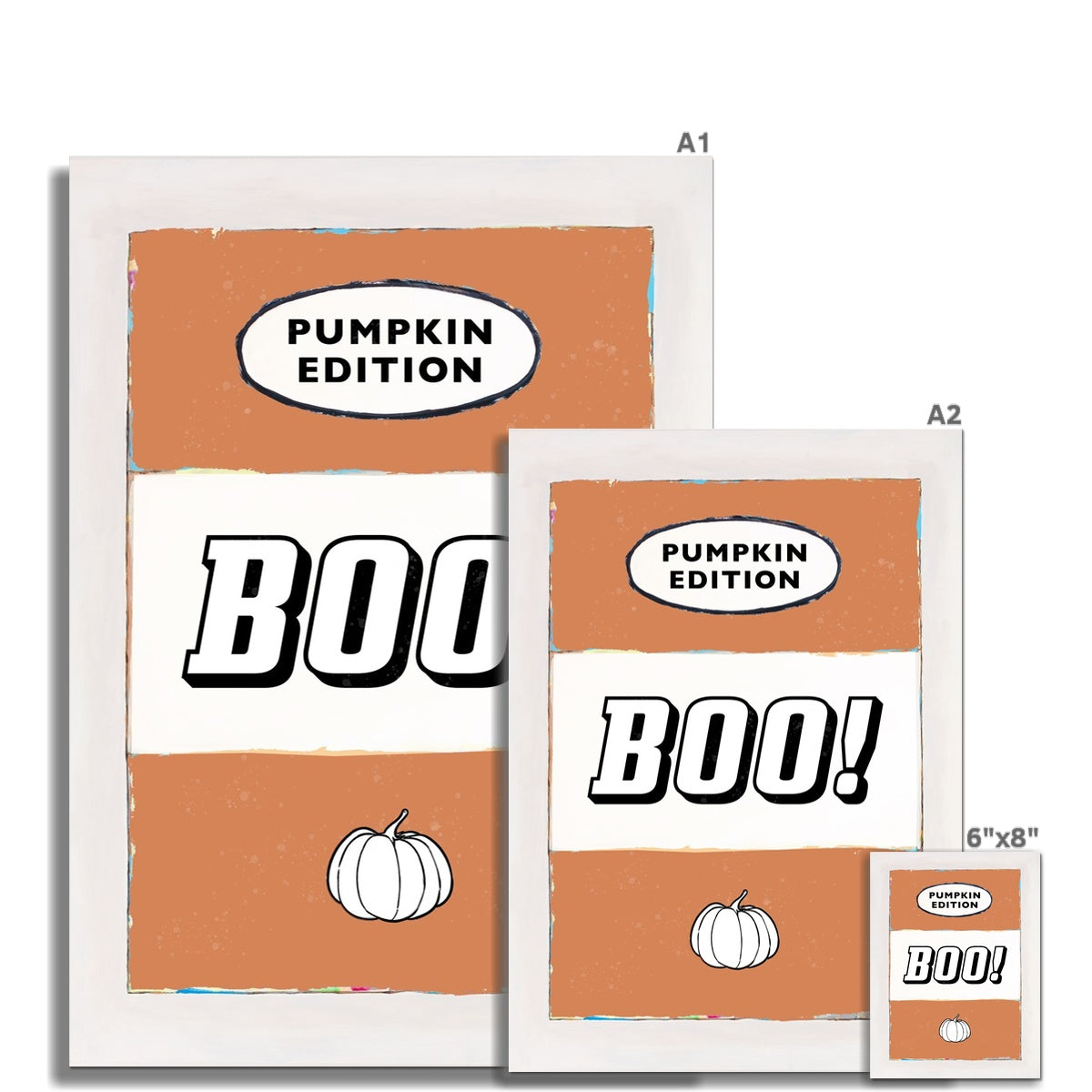 Boo! | Halloween Decorative Print  - Unframed