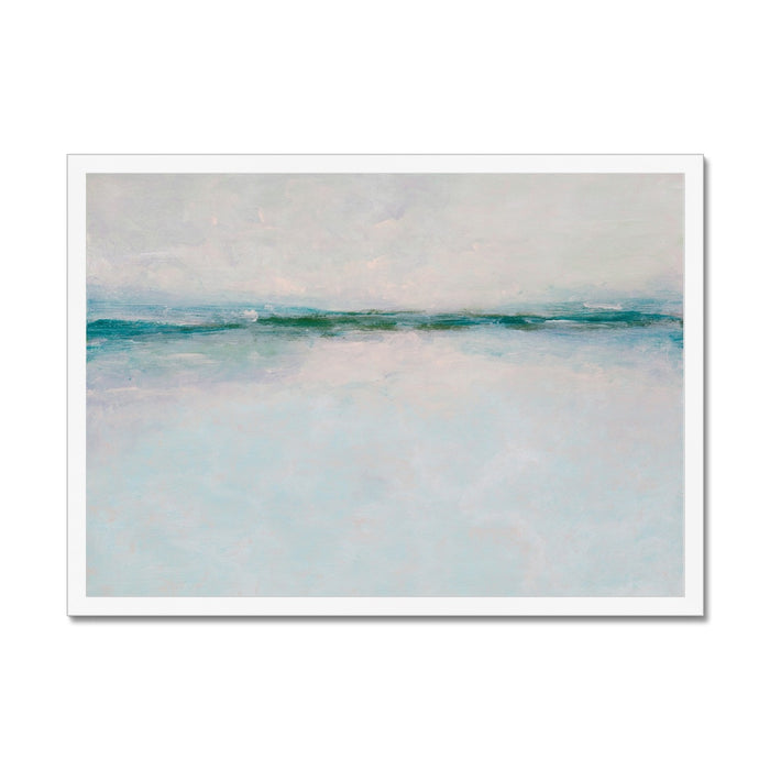 Tide Beach Art Print | Abstract Sea Painting - Framed Wall Art